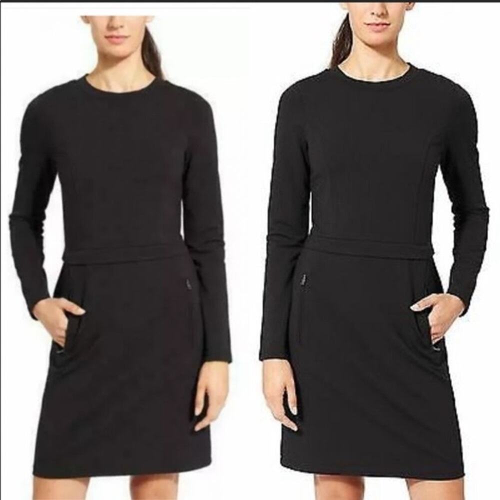 New Athleta Ponte Zip Dress sz M